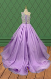 Best Beauty Little Girls Gorgeous Lilac Pageant Gown