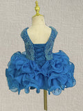 Gorgeous Little Girls Sparkly Cupcake Pageant Gown