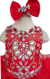 16 color - Custom Made Baby Cupcake Pageant Dress With Hair bow - ToddlerPageantDress