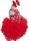 16 color - Custom Made Baby Cupcake Pageant Dress With Hair bow - ToddlerPageantDress