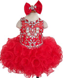 16 color - Custom Made Baby Cupcake Pageant Dress With Hair bow - ToddlerPageantDress