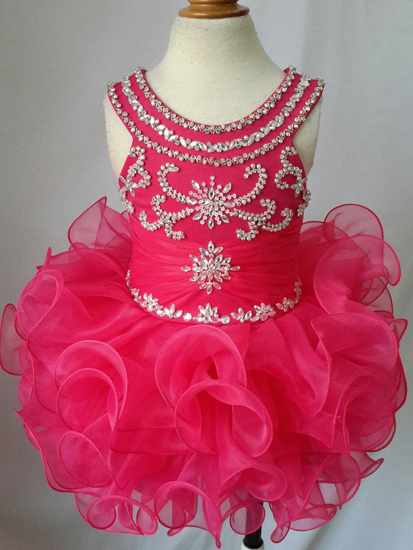 16 color - Infant/toddler/baby/children/kids Girl's Glitz Pageant Dress - ToddlerPageantDress