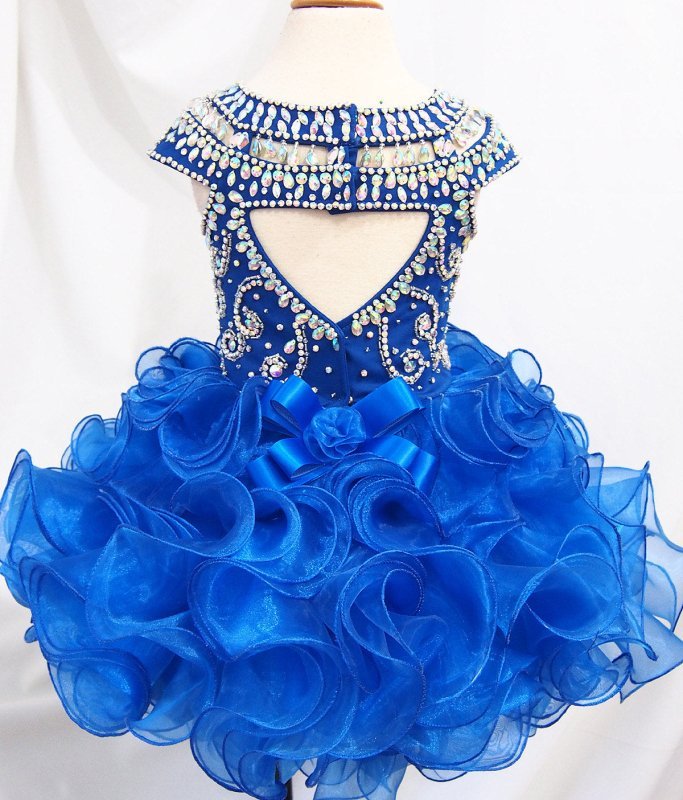 16 color - Infant/toddler/baby/children/kids Girl's glitz Pageant Dress - ToddlerPageantDress