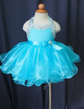 16 color - Infant/toddler/baby/children/kids glitz Girl's Baby Doll Pageant Dress1~4T G079 - ToddlerPageantDress