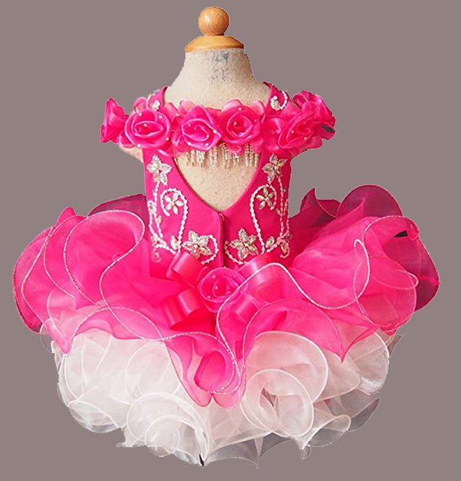 16 color - National Glitz Off the Shoulder Flower Girl Pageant Dress size 1~4T - ToddlerPageantDress