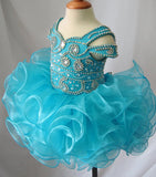 16 Color - Stunning Beaded Bodice Little Girl Glitz Cupcake Pageant Dress - ToddlerPageantDress