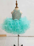 Gorgeous Baby Girl Glitzy Beaded Bodice Beauty Pageant Gown