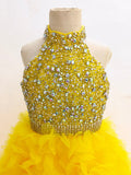 Sparkly Young Girls Beauty Stylish Prom Pageant Couture