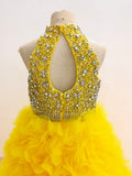 Sparkly Young Girls Beauty Stylish Prom Pageant Couture