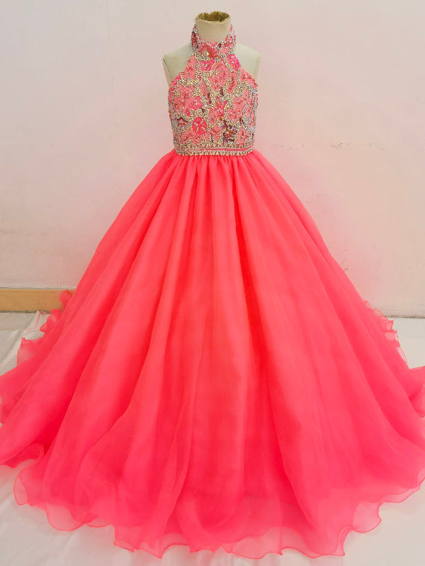 Gorgeous Best Beauty Young Girls Prom Pageant Couture