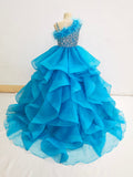 Stylish Gorgeous Beauty Juniors Pageant Dress with Feather