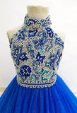 Glitzy Beaded Bodice Little Girls Royal Gorgeous Gowns