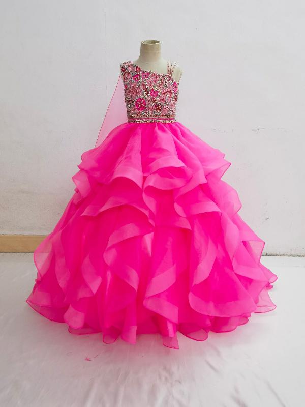 Gorgeous Little Princess Stunning Evening Dress with Cape