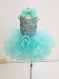 Glitzy Beaded Bodice Baby Girl Cupcake Pageant Gown