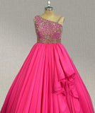 Custom Fuchsia Little Child Pageant Prom Couture - ToddlerPageantDress