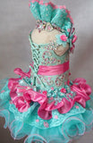 Glitz Beaded Bodice Little Girl /Baby Miss Cupcake Pageant Dress - ToddlerPageantDress