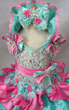 Glitz Beaded Bodice Little Girl /Baby Miss Cupcake Pageant Dress - ToddlerPageantDress