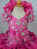 Glitz Beaded Bodice Little Princess Glitz Pageant Dress for birthday,wedding - ToddlerPageantDress