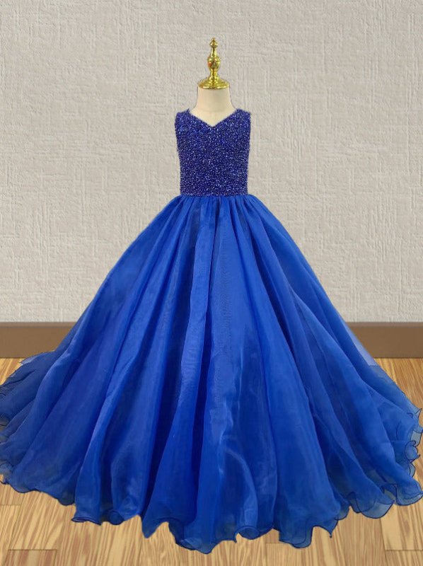 Gorgeous Royal Blue Pageant Dress for Teenage Girls - ToddlerPageantDress