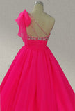 Little Child Hot Pink Pageant Dress with Glitz Bodice - ToddlerPageantDress