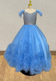 Sparkly Beaded Bodice Miss Teen Pageant Gown - ToddlerPageantDress