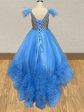 Sparkly Beaded Bodice Miss Teen Pageant Gown - ToddlerPageantDress