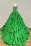 Sparkly Beaded Bodice Prom Gown for Princess of America Pageant - ToddlerPageantDress