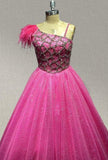 Stunning Couture Children's Little Girl Fuchsia Pageant Gown - ToddlerPageantDress