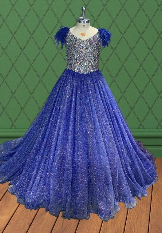 Teen and Miss Stunning Glitter Pageant Dress - ToddlerPageantDress