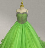 Youth Charming Pageant Dress With Glitter Beaded - ToddlerPageantDress