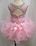 AB Beaded and Lace Bodice Little girl/Baby Pageant Dress - ToddlerPageantDress