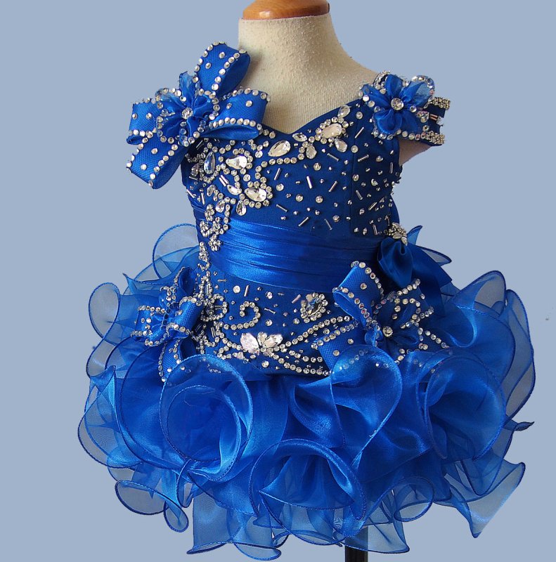 Custom Infant/toddler/baby/children/kids glitz Pageant Dress - ToddlerPageantDress