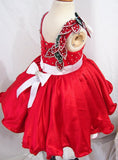 Custom Made Glitz Toddler Christmas Pageant Dress G221 - ToddlerPageantDress