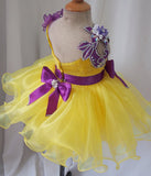 Custom Made Infant/toddler/baby/children/kids glitz Girl's Baby Doll Pageant Dress 1~4T G079B - ToddlerPageantDress