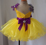 Custom Made Infant/toddler/baby/children/kids glitz Girl's Baby Doll Pageant Dress 1~4T G079B - ToddlerPageantDress