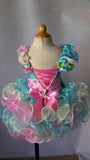 Custom Made Little Girl Illusion Cupcake Pageant Dress - ToddlerPageantDress