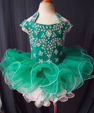 Cute Beaded Bodice Glitz Baby Girl Cupcake Pageant Dress - ToddlerPageantDress