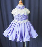 Exquisite Lace Toddler/Infant/Little Girl Baby Doll Pageant Dress with Bowknot - ToddlerPageantDress