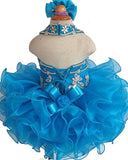 Glitz Beaded Bodice Little Girl/Kids/Child Cupcake Pageant Dress - ToddlerPageantDress