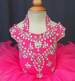 Halter Beaded Bodice Little Girl/Baby Girl Glitz Pageant Dress - ToddlerPageantDress