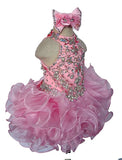 Heavy Beaded Little Girl/Child/Toddler Cupcake Pageant Dress - ToddlerPageantDress