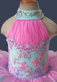 Halter Beaded Lace Little Girl Cupcake Pageant Dress - ToddlerPageantDress