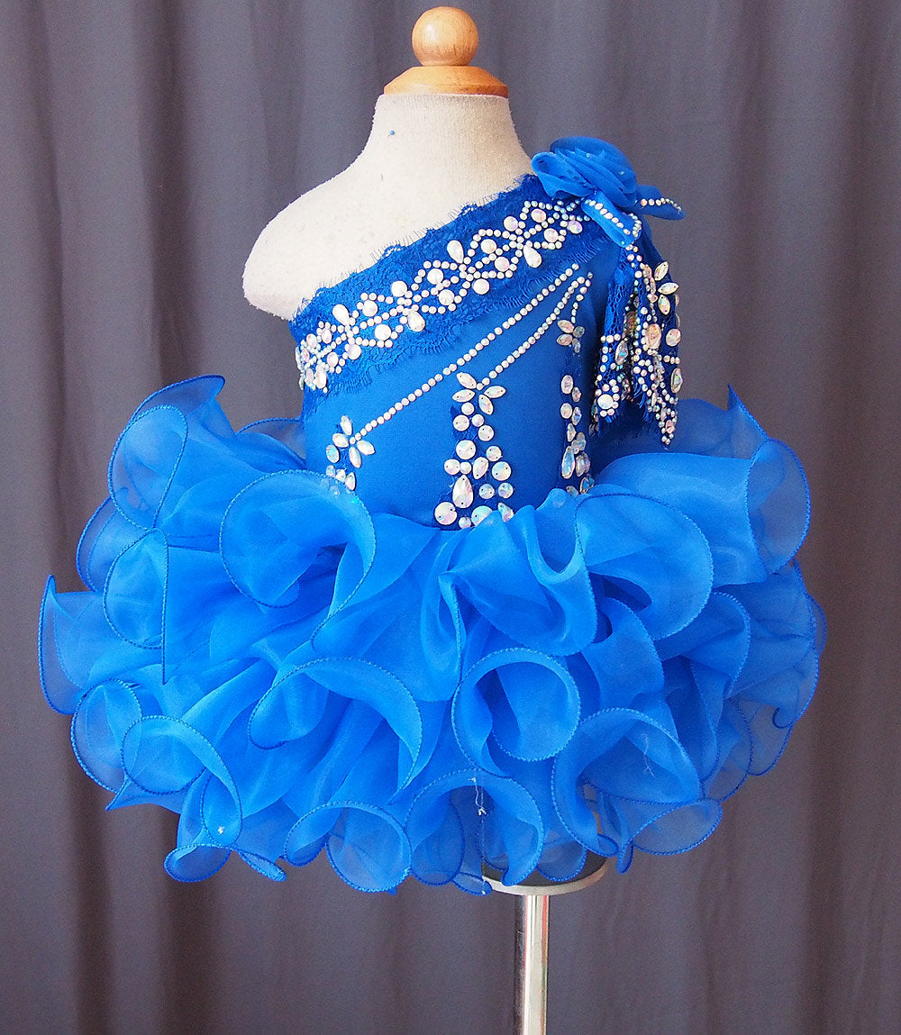 Infant/toddler/baby/children/kids Girl's Glitz Royal Pageant Dress 1~4T G115-1 - ToddlerPageantDress