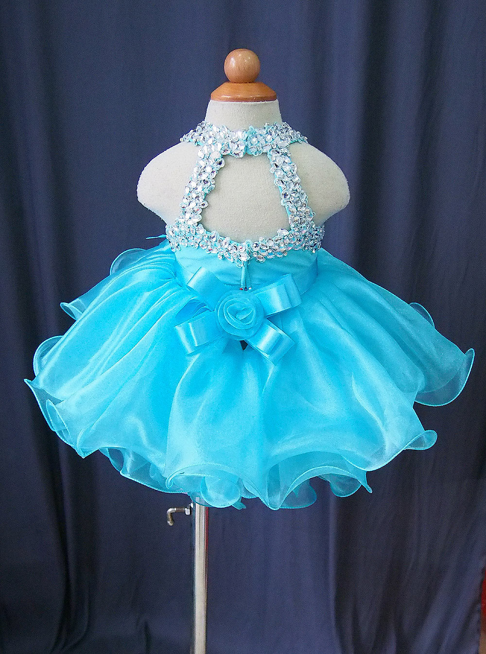 16 color --- Infant/toddler/baby/children/kids glitz Girl's Baby Doll Pageant Dress1~4T G079 - ToddlerPageantDress