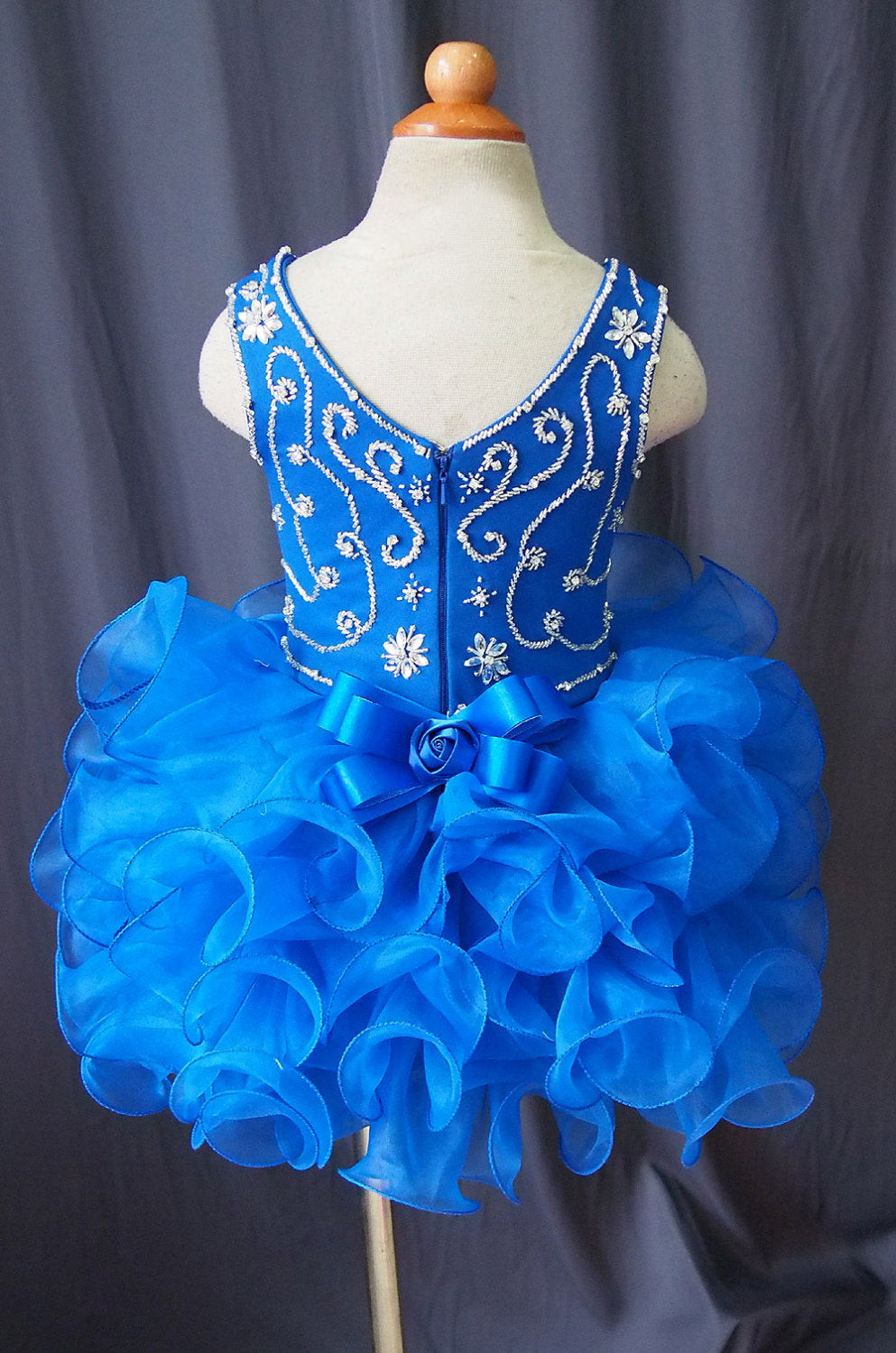 16 color ---Infant/toddler/baby/children/kids Girl's glitz Pageant Dress 1~4T G084 - ToddlerPageantDress