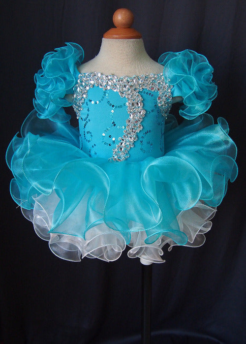 Hot Sale Beaded Bodice Little Girl/Baby Miss Cupcake Pageant Dress - ToddlerPageantDress