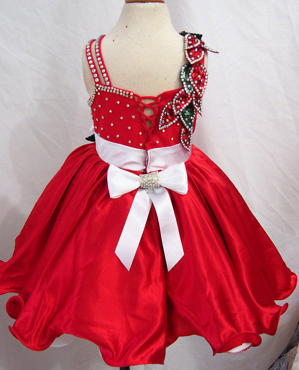 Custom Made Glitz Toddler Christmas Pageant Dress G221 - ToddlerPageantDress