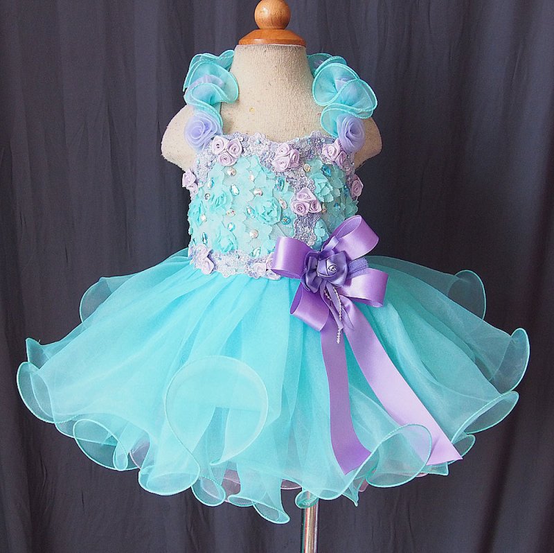 Infant/toddler/baby/children/kids Girl's Baby Doll Pageant Dress 1~4T G099 - ToddlerPageantDress