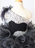 Infant/toddler/baby/children/kids Girl's Black Cupcake Pageant Dress 1~4T G095 - 5 - ToddlerPageantDress