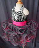 Infant/toddler/baby/children/kids Girl's Black Pageant Dress 1 - 4T G073 - ToddlerPageantDress